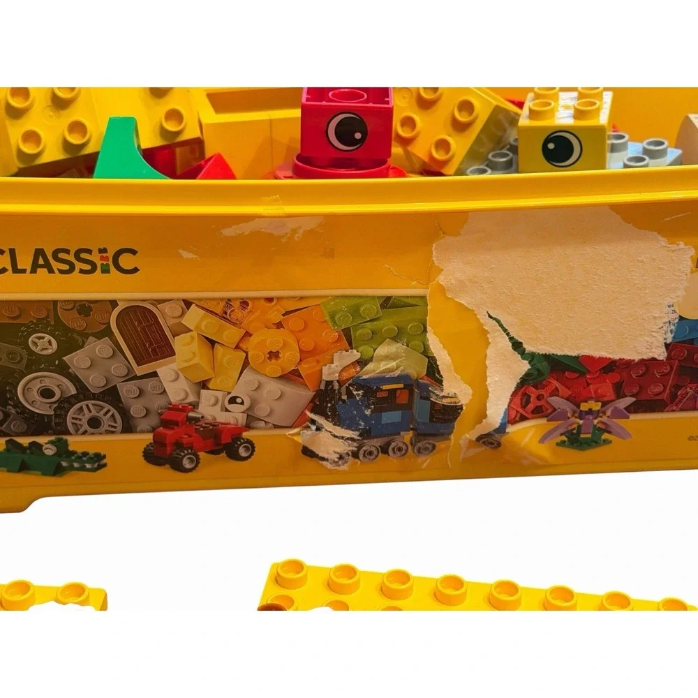 LEGO Classic 10698 Creative Brick Storage Box Mixed Pieces Lot Bases Duplo Build